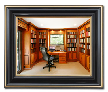 Photograph of a beautiful office for study. 