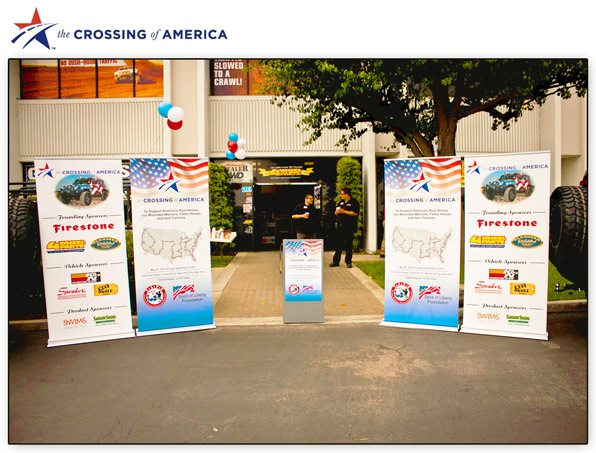 The Crossing of America by the Spirit of Liberty Foundation using a Portable Podium&trade; by ProProducts&trade;